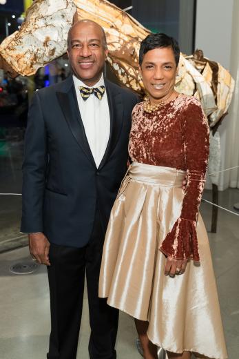 Gary May, chancellor, UC Davis; LeShelle May, gala co-chair and senior technical lead, CNN