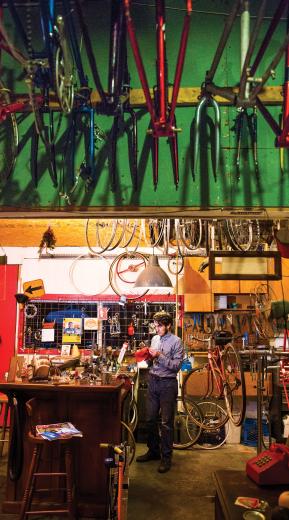 Last September, Addison Quarles quit his day job as a “cashier and smoothie-maker” at the Sunflower Drive-In, a natural-foods restaurant on Fair Oaks Boulevard, to focus on his bike repair shop, Addison’s Bicycle Reparium. Since then, his risky move and additional effort has paid off. “I didn’t quit because the shop was doing well,” Quarles says. “The shop is doing well because I quit.” Last September, Addison Quarles quit his day job as a “cashier and smoothie-maker” at the Sunflower Drive-In, a natural-foods restaurant on Fair Oaks Boulevard, to focus on his bike repair shop, Addison’s Bicycle Reparium. Since then, his risky move and additional effort has paid off. “I didn’t quit because the shop was doing well,” Quarles says. “The shop is doing well because I quit.”