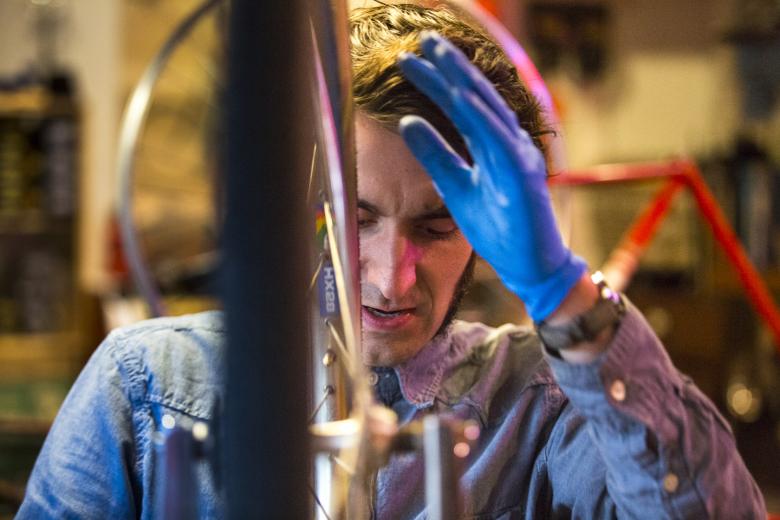 Addison Quarles opened Addison’s Bicycle Reparium on S Street in midtown Sacramento in April of 2013. 