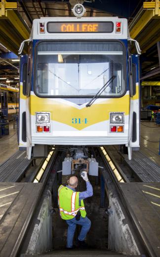 According to LRV technician Haswell, “the number one priority on this job is safety.”
According to LRV technician Haswell, “the number one priority on this job is safety.”