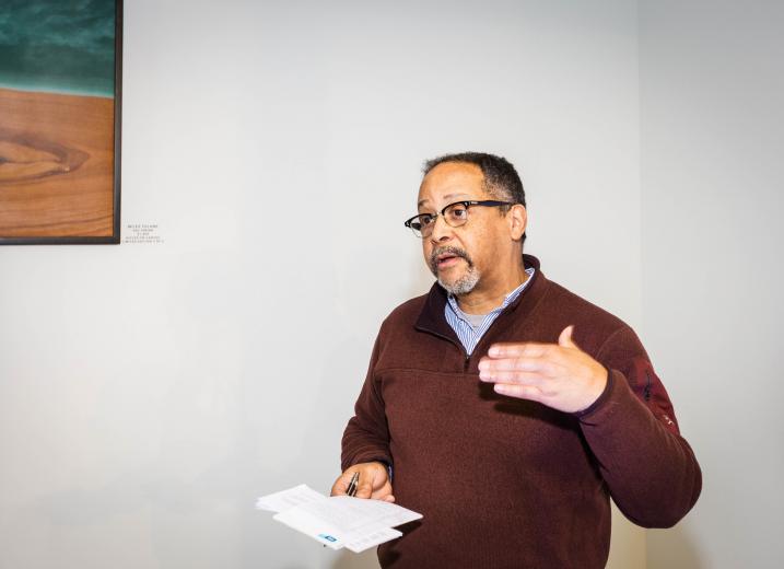 Carson Anderson, preservation director of the City of Sacramento, provides attendees with updates on the City’s historic preservation program.