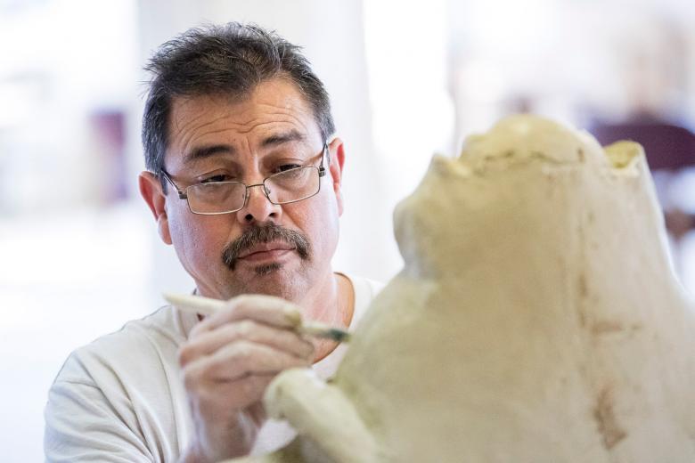 We have three sculptors on staff, and each one of them has been here for no less than 10 years,” Farnham says, which includes Arturo Ruiz (pictured above) who has been with the company for 25 years.