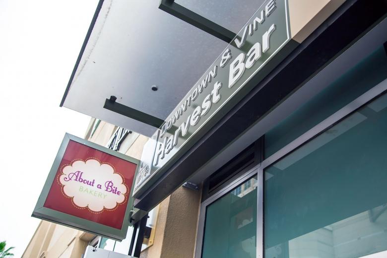 The owners of About a Bite Bakery and Downtown & Vine are sharing space on K Street, across from the IMAX Theater. About a Bite Bakery creates bite-sized desserts, and the new Harvest Bar will offer “grab-and-go” breakfast and lunch items. The owners of About a Bite Bakery and Downtown & Vine are sharing space on K Street, across from the IMAX Theater. About a Bite Bakery creates bite-sized desserts, and the new Harvest Bar will offer “grab-and-go” breakfast and lunch items.