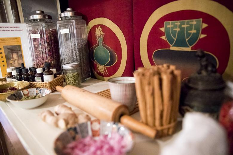 The ritual of preparation is big in traditional Japanese culture, and Phillips and his life partner, Montserrat Wassam, take great care in making tea and salt scrubs for guests, and in flower arranging. “We try with the flowers and other elements to reach a harmony with the Japanese spirit,” says Phillips.