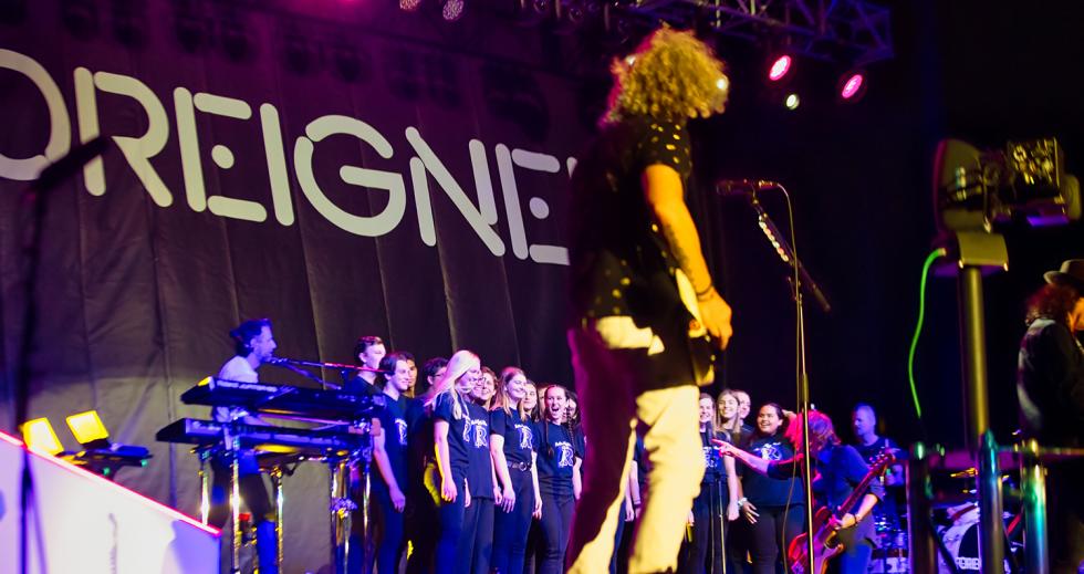 The Rocklin High School choir takes center stage with members of Foreigner for a special performance of the group’s 1984 hit, “I Want to Know What Love Is.” The appearance was part of Foreigner's charity partnership with the Grammy Foundation to support music education in public schools. Thunder Valley and Foreigner each donated $500 to Rocklin’s music program.