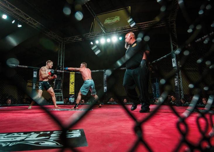Mikhail Venikov (left), who attended Casa Roble High School in Orangevale, fights as part of Sacramento’s Team Alpha Male and has a 3-0 professional record. And he, too, has a day job. Mikhail Venikov (left), who attended Casa Roble High School in Orangevale, fights as part of Sacramento’s Team Alpha Male and has a 3-0 professional record. And he, too, has a day job.
