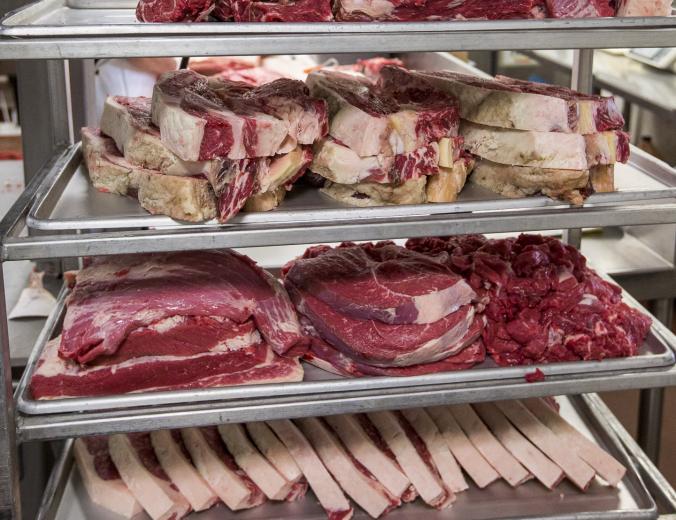 One-inch thick cuts of the grand champion from the Placer County Fair wait to be wrapped up for a processing order pick-up.
One-inch thick cuts of the grand champion from the Placer County Fair wait to be wrapped up for a processing order pick-up.