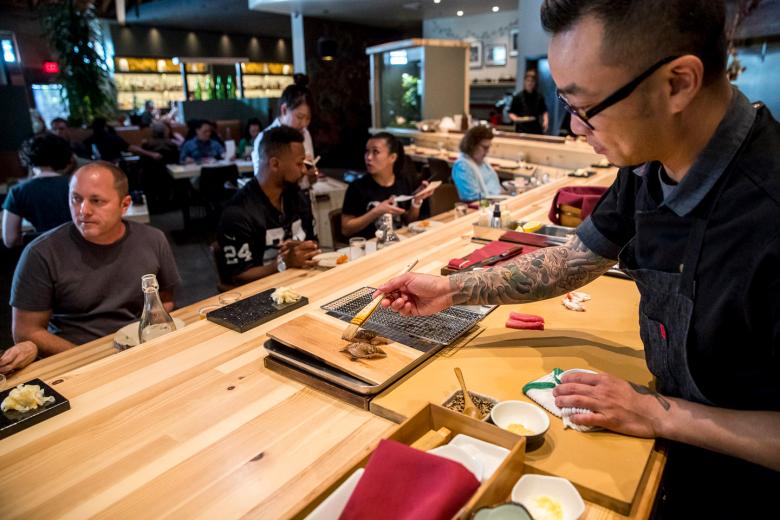Ngo likens his culinary philosophy to an artform, “like drawing or painting, but instead of different colors, you’re using different flavors or ingredients.”