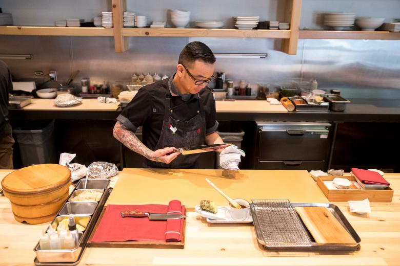 “Sometimes the nigiri will be seasoned with a little sea salt on one end and lemon zest on the other, meant for it all to mesh in your mouth.” Customers who eat a single piece in multiple bites miss out on the complete flavor profile.