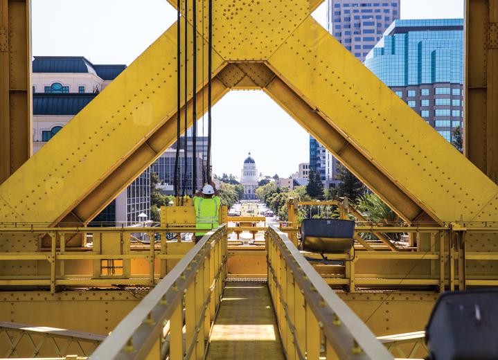 Bridge worker Scott Bennett has been maintaining Tower Bridge for so long that he “can tell by the sounds it makes when it’s going up what needs to be fixed. I can tell if our gears need to be greased by the noises they make,” he says. Bridge worker Scott Bennett has been maintaining Tower Bridge for so long that he “can tell by the sounds it makes when it’s going up what needs to be fixed. I can tell if our gears need to be greased by the noises they make,” he says.