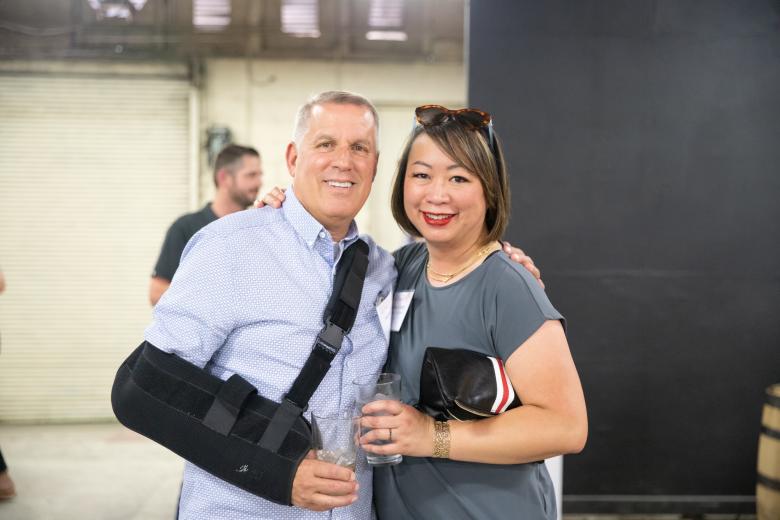 Michael Smith, manager, Teichert; Shirley Smith, internal communications program manager, Golden 1 Credit Union