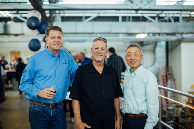 Mark Shope, president, Ascent Builders; Russ Mindt, planning and development, Ascent Builders; and Matthew Shigihara, principal, Stantec