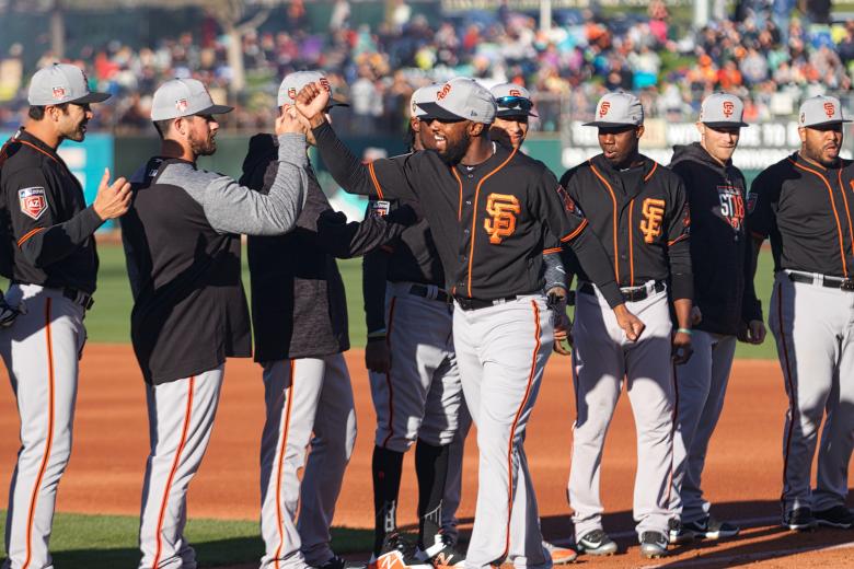 Veteran Austin Jackson figures to be the Giants starting center fielder on opening day.