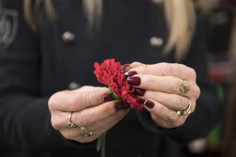 The floral business has changed through the years; now Relles gets its flowers not just from the U.S. but from all over the world, including New Zealand, Australia, Ecuador, Chile and Hawaii. “If the people really want something bad we can usually get it,” Jim Relles says. What hasn’t changed is the enjoyment his employees experience from their job, including Carolyn Salmon (pictured).