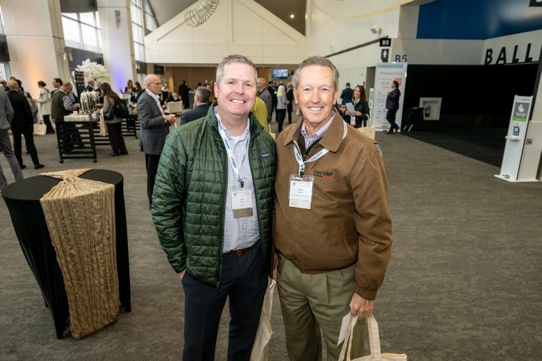 Nathan Boyce, partner, BFBA, and Stephen Bender, board chairperson, Bender Insurance Solutions