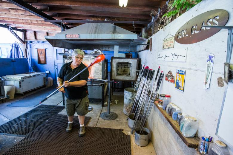 That’s largely due to the nature of the labor, which includes intense, continuous heat (the furnace tops 2,000 degrees, so males traditionally worked shirtless) and requires substantial upper-body strength. Thankfully for Morgan, those requirements played into her background as a powerlifter and rugby player. That’s largely due to the nature of the labor, which includes intense, continuous heat (the furnace tops 2,000 degrees, so males traditionally worked shirtless) and requires substantial upper-body strength. Thankfully for Morgan, those requirements played into her background as a powerlifter and rugby player.