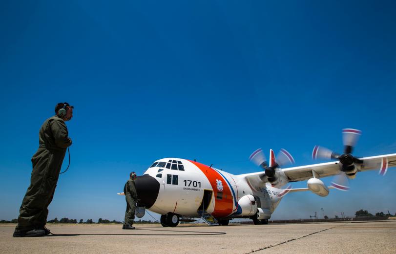 Air Station Sacramento also provides transportation for the Pacific Strike Team, the Coast Guard’s oil spill prevention and containment team on the West Coast.  Air Station Sacramento also provides transportation for the Pacific Strike Team, the Coast Guard’s oil spill prevention and containment team on the West Coast.