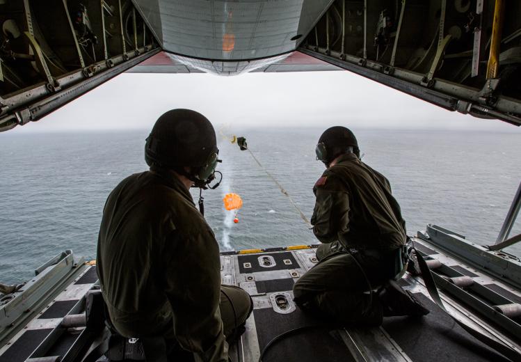 By day, these crewmembers inspect, maintain, troubleshoot and repair aircraft engines, power train systems and other aviation components, but when an emergency happens, they must also be prepared for nautical search and rescue. By day, these crewmembers inspect, maintain, troubleshoot and repair aircraft engines, power train systems and other aviation components, but when an emergency happens, they must also be prepared for nautical search and rescue.