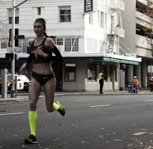 Volha Mazuronak broke the women's fastest time on the course to date with her finish of 2:27:30.

(photos: Rich Beckermeyer)