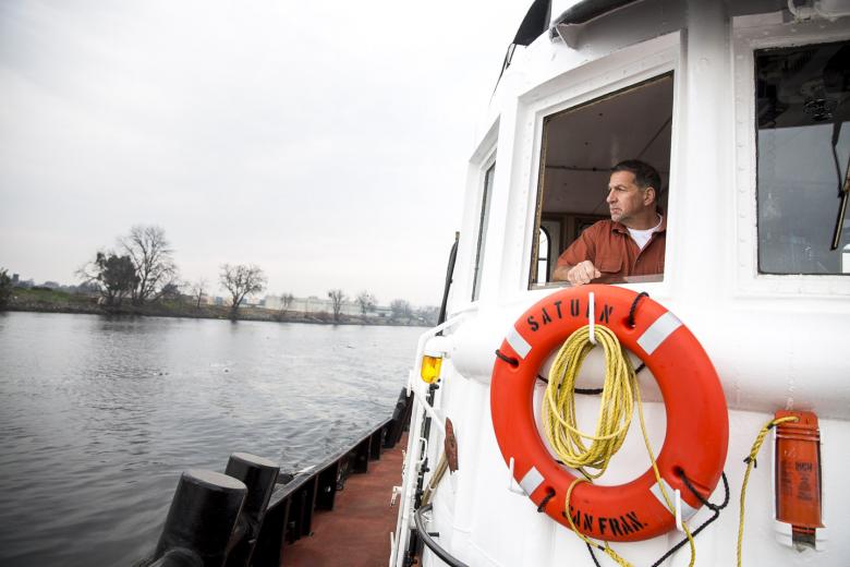 Captain Jeff Hedlund manages Brusco Tug & Barge’s Northern California operation in Stockton, where he started as a deckhand in 1973.