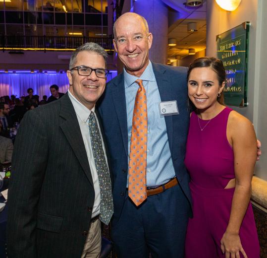 Ken Bodine, marketing technician, City of Roseville; Pete Scheid, senior vice president and financial adviser, Morgan Stanley; and Ellie Scheid, chain sales representative, Riboli Family Wines