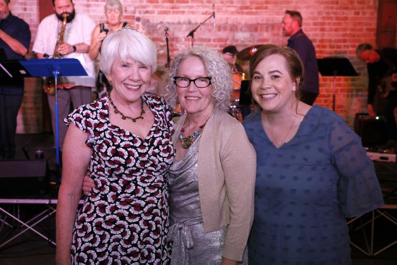 Chris White, senior manager, Frontier Energy; Denice Domke, president and CEO, West Sacramento Chamber of Commerce; Danielle Bettencourt, owner, Streets of London Pub