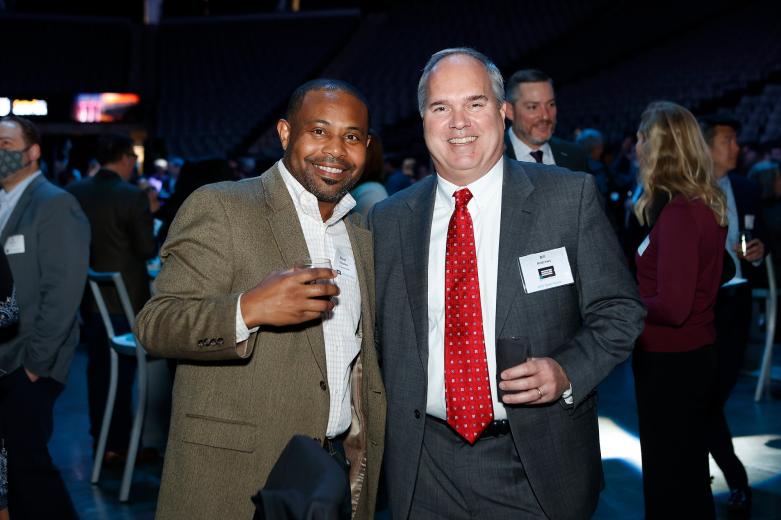 Monét Crowley, vice president of business acquisition, XL
Construction; Bill Andrews, associate principal, Buehler