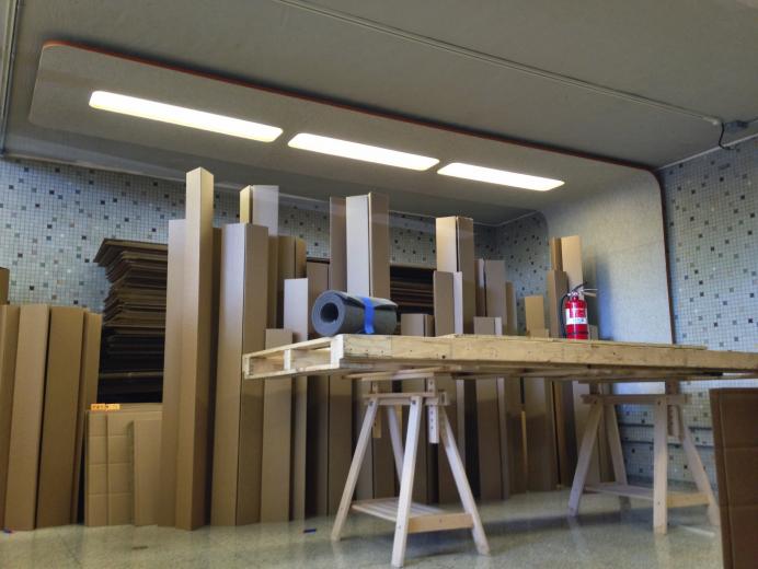 These Star Trek-esque light coverings were design by Marshall.
(Photo courtesy of Casey Marshall) These Star Trek-esque light coverings were design by Marshall. (Photo courtesy of Casey Marshall)