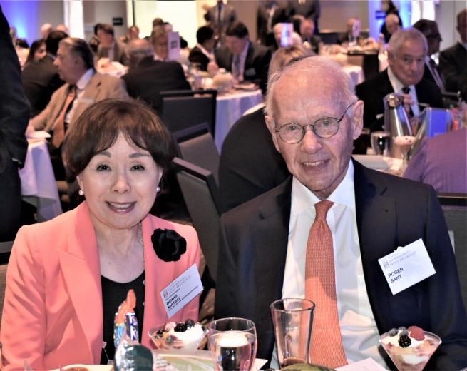 Doris Matsui, District 6 congresswoman, State of California, and her husband, Roger Sant, chairman emeritus and co- founder, AES Corporation
