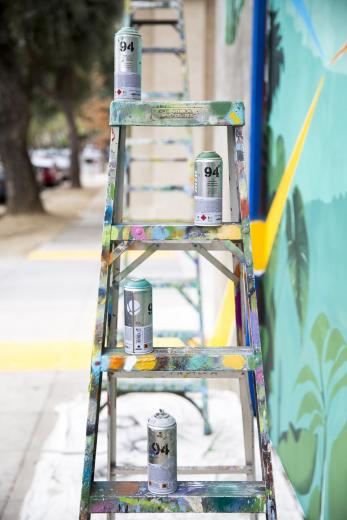 For “Look Deeper,” which plays with the idea of a concrete jungle, Padilla accomplished his goal by “matching the yellow sidewalk and extending it into the perspective lines, which directs the viewer into the scene,” he says. For “Look Deeper,” which plays with the idea of a concrete jungle, Padilla accomplished his goal by “matching the yellow sidewalk and extending it into the perspective lines, which directs the viewer into the scene,” he says.
