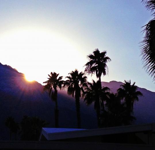 A Palm Springs sunset A Palm Springs sunset