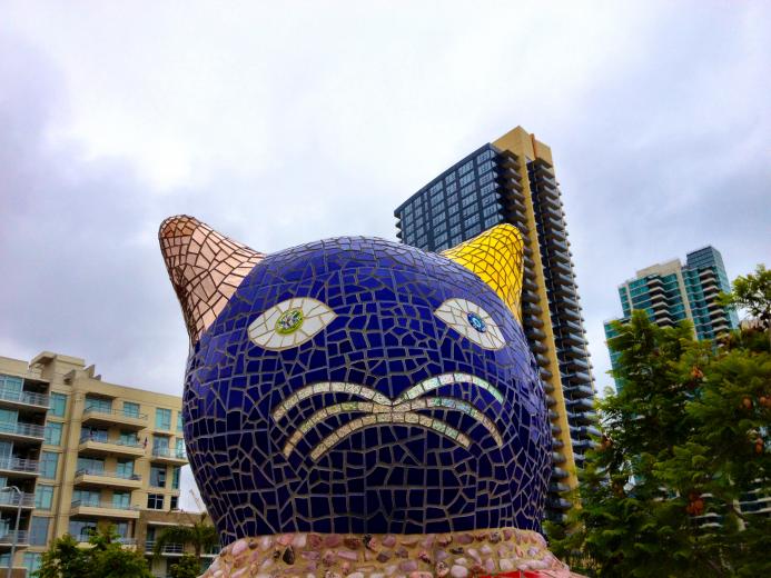 A Gaudi-inspired cat in Dan Diego A Gaudi-inspired cat in Dan Diego