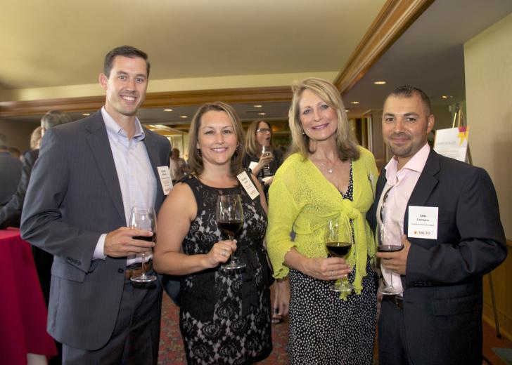 Kevin Roberts, financial representative with Northwestern Mutual; Rachel Bennett, Director of Sales Miles Treaster & associates; Lorretta Laslo, development manager, Intech Mechanical Company, Inc and Uri Carrazco, owner, Carrazco & Associates 