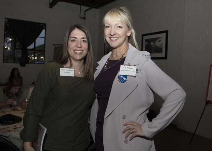 Tarrah Hernandez, marketing manager, Dignity Health; and Lila Wallrich, creative director and CEO, Wallrich Creative Solutions