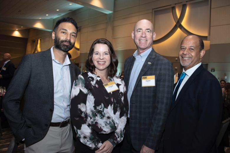 From SMUD: Amandeep Singh, director of distribution planning and operations; Tracy Carlson, director of customer operations and community energy services; Greg Hribar, commercial development manager; and Leroy Tripette, government affairs representative