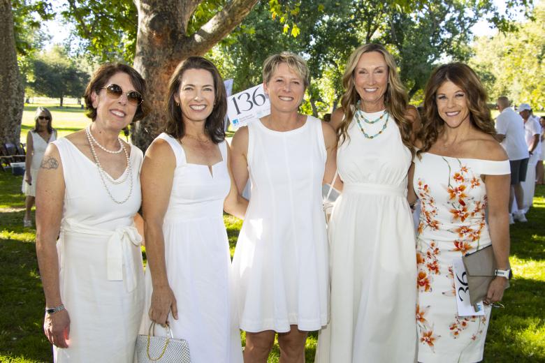 Lisa Tseu, stylist, RKS Salon; Kristina Launey, attorney, Seyfarth Shaw LLP; Tina Moore, senior project manager, Propoint Technology; Christeen Mazza, director homebuilder banking group, Wells Fargo and Shiloh Costello, manager, DEIB & Sustainable Communities, SMUD