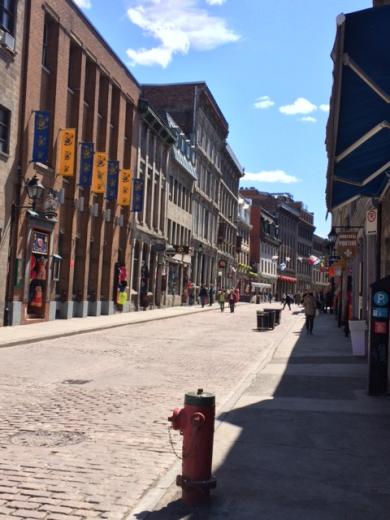 walking the streets of Montreal, Canada