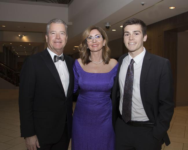 James Beckwith, president and CEO, Five Star Bank; Tracy Beckwith, board member, Cristo Rey Sacramento; and Spencer Beckwith, student, University of Southern California