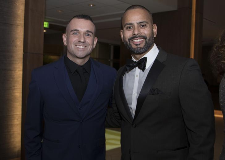 Shawn Skoonberg, operational support noncommissioned officer, California Army National Guard; and Francisco J. Castillo Jr.; senior director, public affairs, Union Pacific