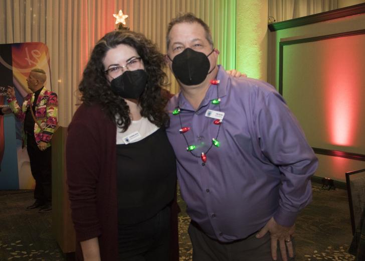 Alexandra Michel,
head of ODHB production, Opendoor, and board chair,
Rainbow Chamber; Fred Palmer, executive director, Rainbow
Chamber, and founder and publisher, Outword Magazine