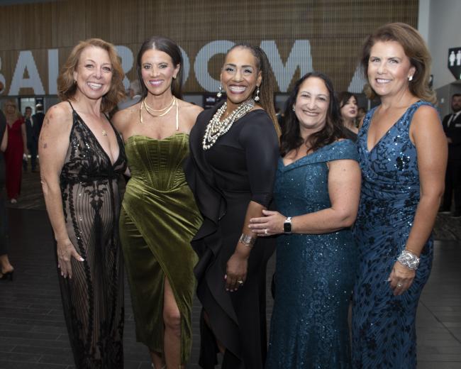 Alicia Moreno-Nowaczyk, senior project manager, Cambridge CM; Heather Hess, business development manager, EMCOR; Yolanda Maria Baber, senior business development manager, Petteway Management Group; Roxana Cheah, director of member services, SRBX; and Karen Carr, director of business development, The Boldt
Company