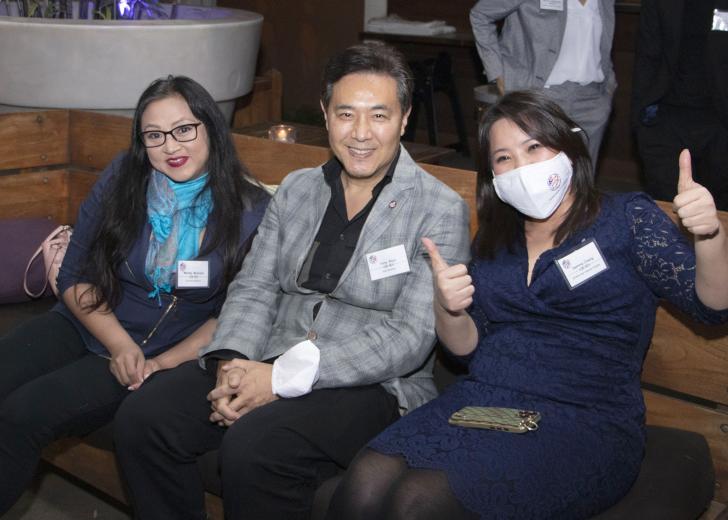 Wendy McAnelly, public information officer, Covered California; Tony Shyu, film director, Himalaya Entertainment; Sammy Chang, board member, APAPA San Gabriel Chapter