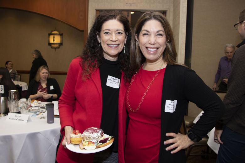 Angela Griffin Ankhelyi, director of communication and community engagement, Folsom Cordova Unified School District, and Maria Chacon Kniestedt, communications and public affairs director, City of Rancho Cordova