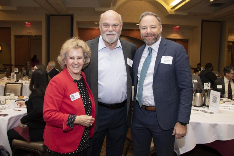 Linda Budge, mayor, City of Rancho Cordova; Curt Haven, owner, Haven Consulting; and Micah Runner, city manager, City of Rancho Cordova