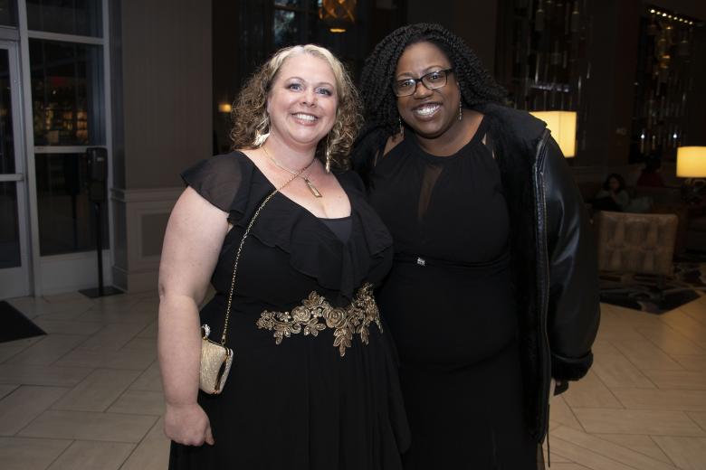 Amber DiBernardo, vice president of marketing, SAFE Credit Union, and Essence Hill, director of marketing and communications, Unleashing Leaders