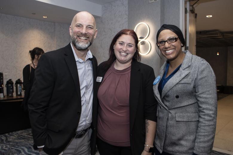 Erik Swanson, superintendent, Folsom Cordova Unified School District; Taylor Haven, event specialist, Cordova Community Council; and Madelaine Sanderson, event specialist, Cordova Community Council