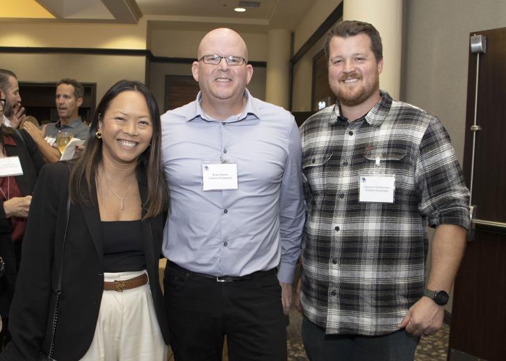 Bonnie Chiu, board member, North State BIA, and vice president of forward planning, D.R. Horton; Brian Moore, senior vice president, Anthem Properties; and Spencer Christiansen, director of land acquisition, Anthem Properties
