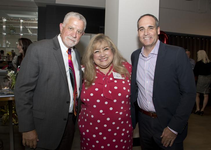 Tom Couzens, executive editor, Comstock’s; Valerie Reynoso Piotrowski, director of key accounts, Comstock’s; and Mike Testa, president and CEO, Visit Sacramento