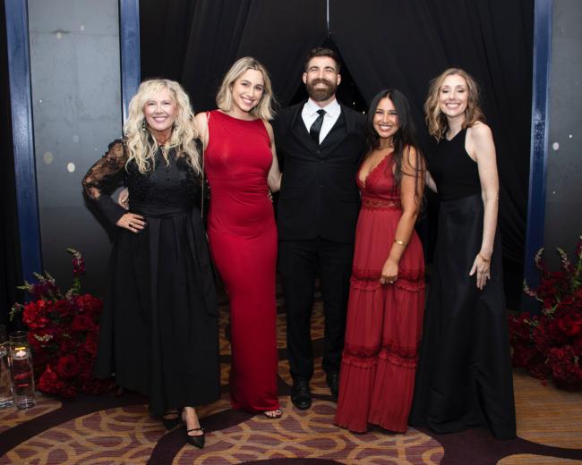 Dawn Allenbaugh, national vice president of school engagement, live streaming and gaming, American Heart Association; Hayli Baez, senior national lead, American Heart Association; Thoren Bradley, influencer; Angelique Bradley; and Suzanne Bartlett, associate executive vice president, American Heart AssociationPaul Hills, president, The Hills Group, and Rachel Hills, chief operating officer, The Hills Group