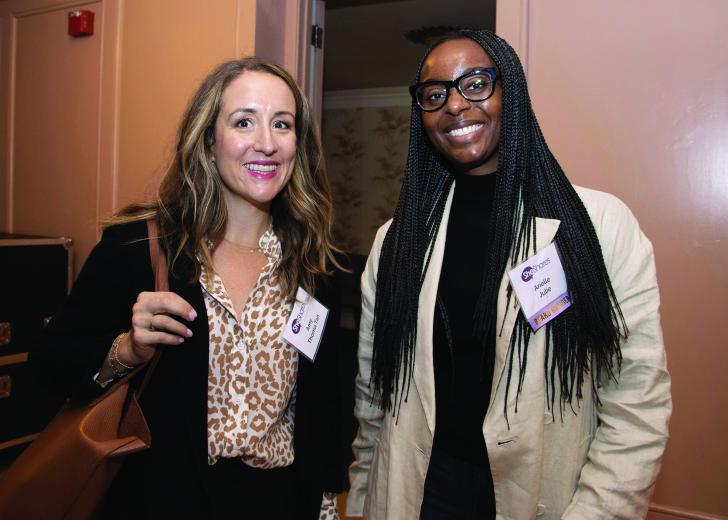 Amy Thoma Tan, director of public affairs and
reputation management, Sutter Health; Arielle
Julie, lead technical recruiter, Pinterest